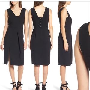 Black sheath dress